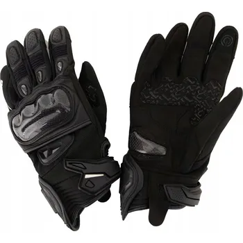 Moto rukavice Rukavice moto SILVERSTONE kožené krátké černé 4XL