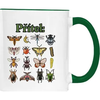 Hrnek malý barevný s potiskem Přítel hmyzu