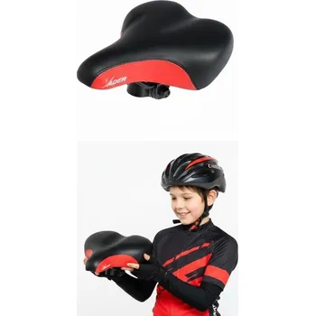 Sedlo na kolo Dětské sedlo VADER VD715 ČERNO - ČERVENÉ