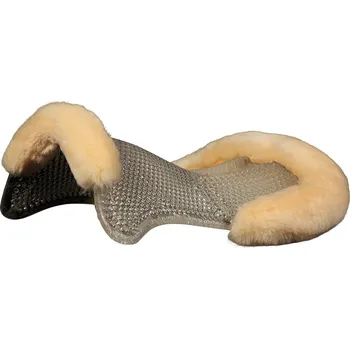 Acavallo gelová podložka Classic s beránkem, zadní zesílení, os., bílá, průhledná