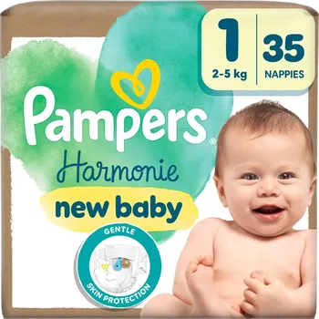 Přebalování Pampers Harmonie Baby dětské plenky velikost 1 (2–5 kg)
