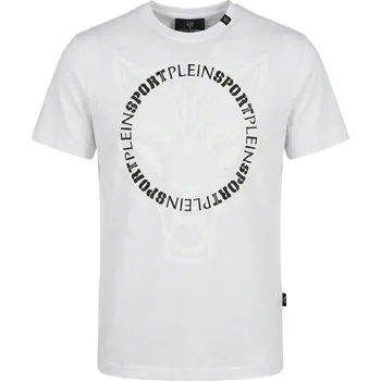 PLEIN SPORT Logo Loop White tričko M Bílá