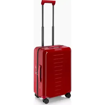 PORSCHE DESIGN Roadster Hardcase Trolley S Kufr lehké kabinové skořepinové zavazadlo červené lesklé USB TSA (Lehký kabinový kufřík s USB portem, TSA zámkem, hladkými kolečky a ergonomickou teleskopickou rukojetí s více zarážkami.)