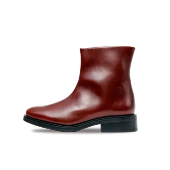 Dámské kozačky Vasky Jane Brown - kožené dámské polokozačky hnědé | česká výroba ze Zlína 37 EU