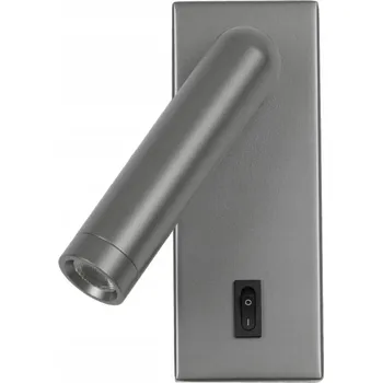 Nástěnné svítidlo Nástěnné svítidlo Italux šedé s integrovaným LED zdrojem 2,5 W