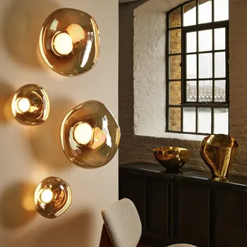 Lampička Tom Dixon LED nástěnné světlo Melt, Ø 29 cm, bronzová barva bronzová, zlatá 1 x 6 W LED - Doprava zdarma