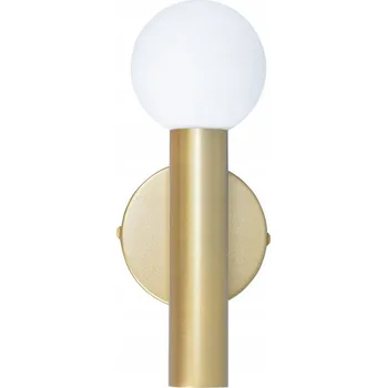 Nástěnné svítidlo Nástěnná lampa, zlatá nástěnná lampa G9 se skleněným stínidlem do obývacího pokoje, pokoje - FILANO