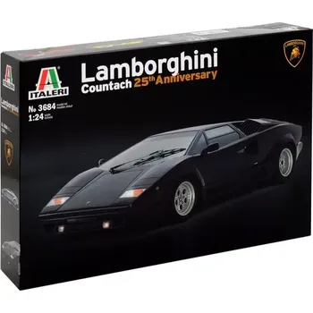 Plastikový model Italeri Lamborghini Countach 25. výročí (1:24)