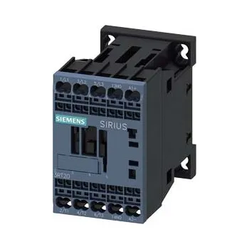 Stykač SIEMENS Stykač vazební AC-3, 9A/4kW/400V, 3pólový, DC 24V, 1 NO, pružinová svorka 3RT2016-2MB41-0KT0