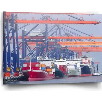 Obraz Sablio Obraz Lodě v přístavu - 60x40 cm