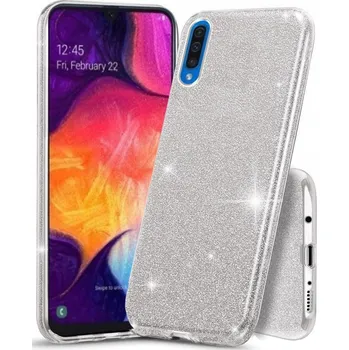 Pouzdro na mobilní telefon Zadní Kryt Hero Case pro Samsung Galaxy A50 stříbrná