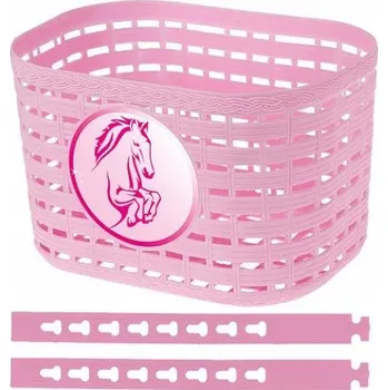 Košík na láhev Přední košík na kolo M-Wave 431556 růžový