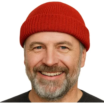 Čepice Fiebig - Headwear since 1903 Červená unisex čepice Fiebig - 100 % vlna Merino - docker Velikost: Unisize (S-XL)