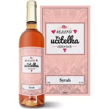 Víno Sablio Růžové víno Nejlepší učitelka všech dob: 0,75 l