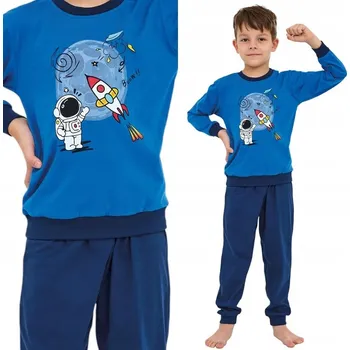 Chlapecké pyžamo Cornette pyžamo modré velikost 116