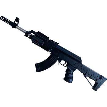 Dětská zbraň Puška For Fun plastová černá na kuličky