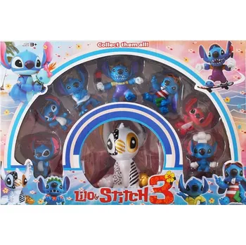 Figurka Figurky Lilo a Stitch 10 kusů Dekorace Na Dort / Zdobení dortu