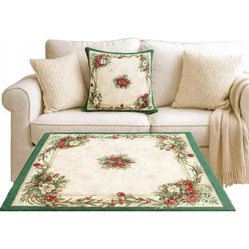 ubrus Ubrus vánoční sváteční lesklý dekorace gobelínový 98x98 ZLATÁ NIT