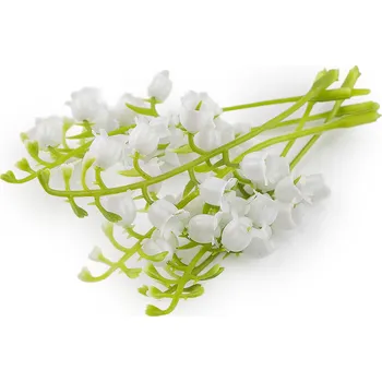 umělá květina Umělá mini konvalinka k aranžování, střední, bílá