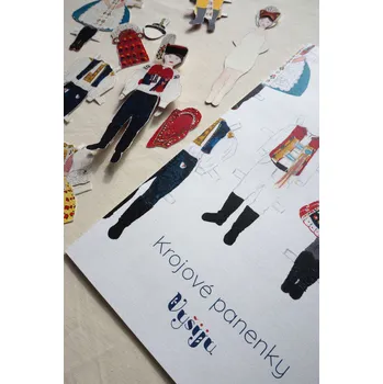 Vystřihovánky - Krojové panenky