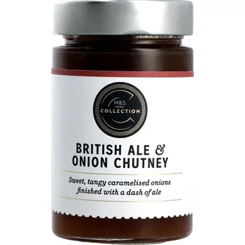 Omáčka Marks & Spencer Chutney s karamelizovanou cibulí a britským pivem Brown Ale