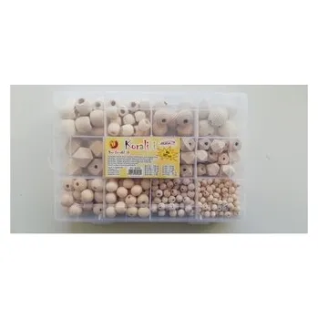 Set školních potřeb Zestaw PJ-8269 koralików drewnianych w zamykanym pudełku, op. 507 szt., Aliga