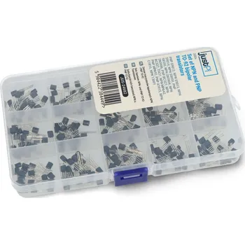 Tranzistor Zestaw tranzystorów bipolarnych NPN i PNP TO-92 - 15 wartości - E49 - 300szt.