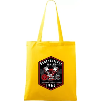 Šedesátiletý poklad z původních dílů 1966 - Taška bavlněná - 42 x 38 cm ( Žlutá )