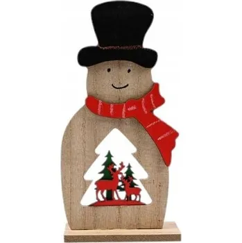 Vánoční dekorace SNĚHULÁK Mikuláš DŘEVĚNÁ VÁNOČNÍ DEKORACE - RŮZNÉ VZORY