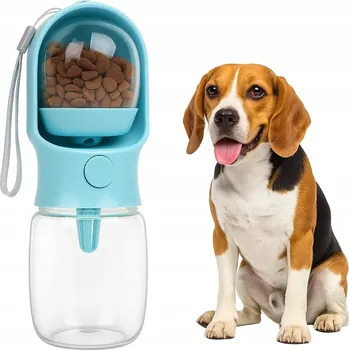 Miska pro psa LÁHEV PRO PSA KOČKU NAPÁJEČKA LAHEV NA PITÍ PŘENOSNÁ MISKA NA VODU TURISTICKÉ KRMIVO