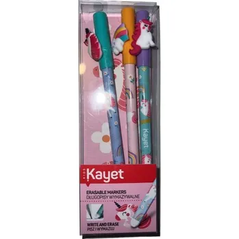 Kayet Smazatelné propisky 3 ks Jednorožci Do školy Super HIT