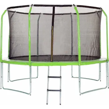 Trampolína Trampolína COMFORT 366cm zelená s žebříkem
