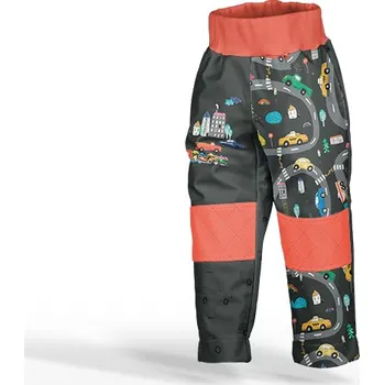 Panel se střihem 170 softshell kalhoty barevná auta