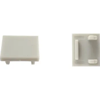 LED páska MCLED KONCOVKA BEZ OTVORU PRO DP, DR, DS, STŘÍBRNÁ 1KS ML-762.043.43.0