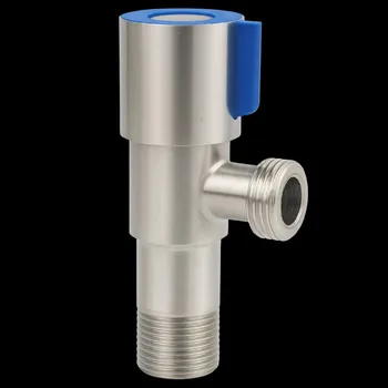 Ventil Invena Invena, celokovový rohový ventil 1/2“ × 3/8“, 1ks, modrá, INV-ZW-47-N10-J