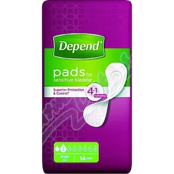 Inkontinenční vložka Depend Pads mini inkont.vložky ženy 14ks
