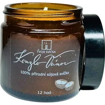 Svíčka Tvoje svíčka vonná svíčka ve skle Kouzlo vánoc 12 hodin