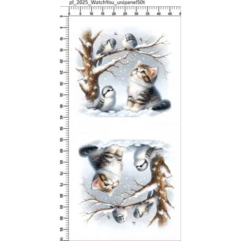 Panel- Taška/Vak Kočička a ptáčci