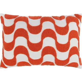 Polštář Butlers GROOVY Polštář 40 x 60 cm - tm. oranžová