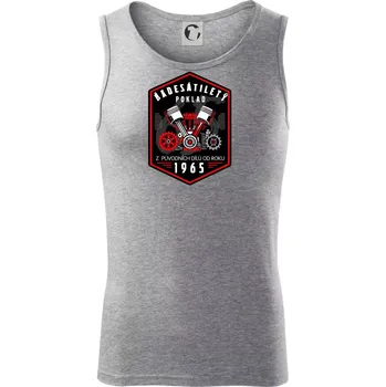 Pánské termoprádlo Šedesátiletý poklad z původních dílů 1965 - Tílko pánské Core - S ( Tmavě šedý melír )