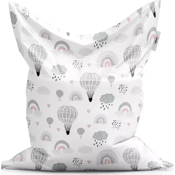 Sedací pytel Sablio Sedací vak Classic Malované horkovzdušné balony - 150x100 cm