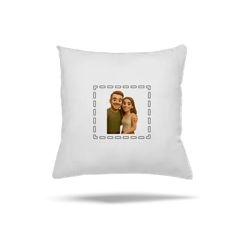 Polštář Bastard 3D plastelína z vlastní fotky polštář White