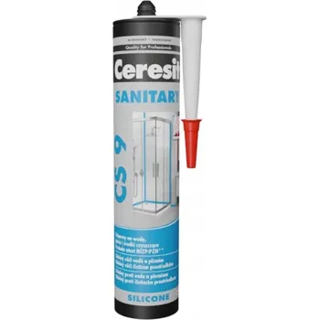 stavební silikon Sanitární silikon Ceresit bílý 280 ml CS 9