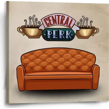 Obraz Sablio Obraz Seriál přátelé CENTRAL PERK Gauč - 50x50 cm