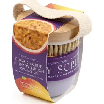 Tělový peeling Somerset Toiletry Tropical Fruits – Mango & Passionfruit Sada tělového peelingu 150 g