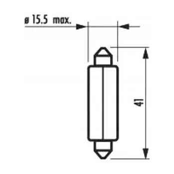 Žárovka Žárovka Narva 056044 C18W 18 W 1 ks