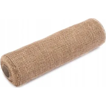Stuha Jutová stuha / jutová páska, 5 m x 30 cm, hnědá