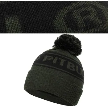 Čepice Pitbull Zimní čepice beanie zelená, univerzální velikost