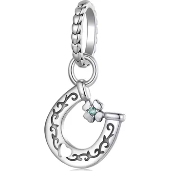 Přívěsek For Silver Stříbrný přívěsek podkova se čtyřlístkem - Stříbro 925