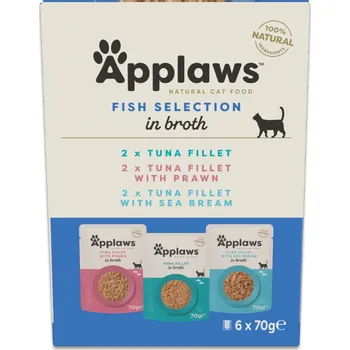 Krmivo pro kočku 12x70g Applaws Selection kapsičky - míchané balení s tuňákem (3 druhy)